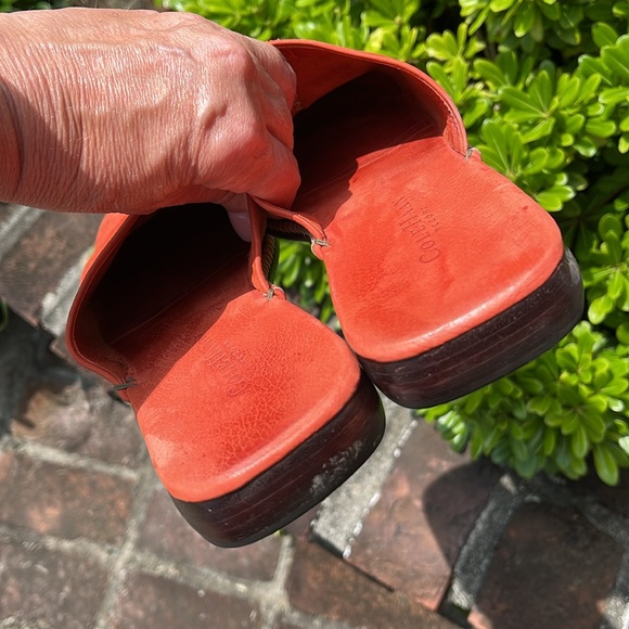Cole Haan Orange suede mule loafer size 8 1/2 - Picture 6 of 10